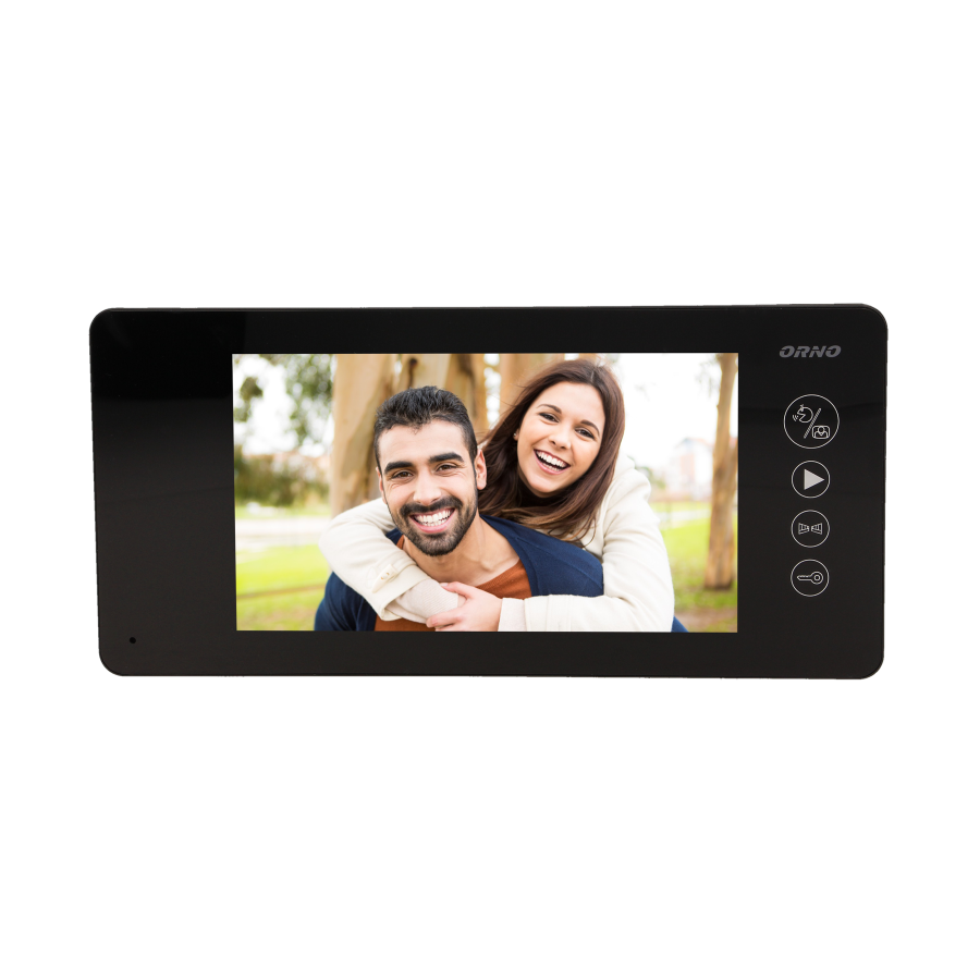 Video doorphone set ARCUS MEMO with "pin hole", 7" display, black