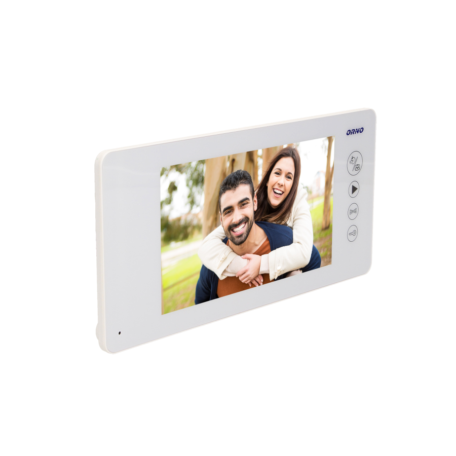 Zestaw wideodomofonowy "pin hole", ARCUS MEMO 7", biały