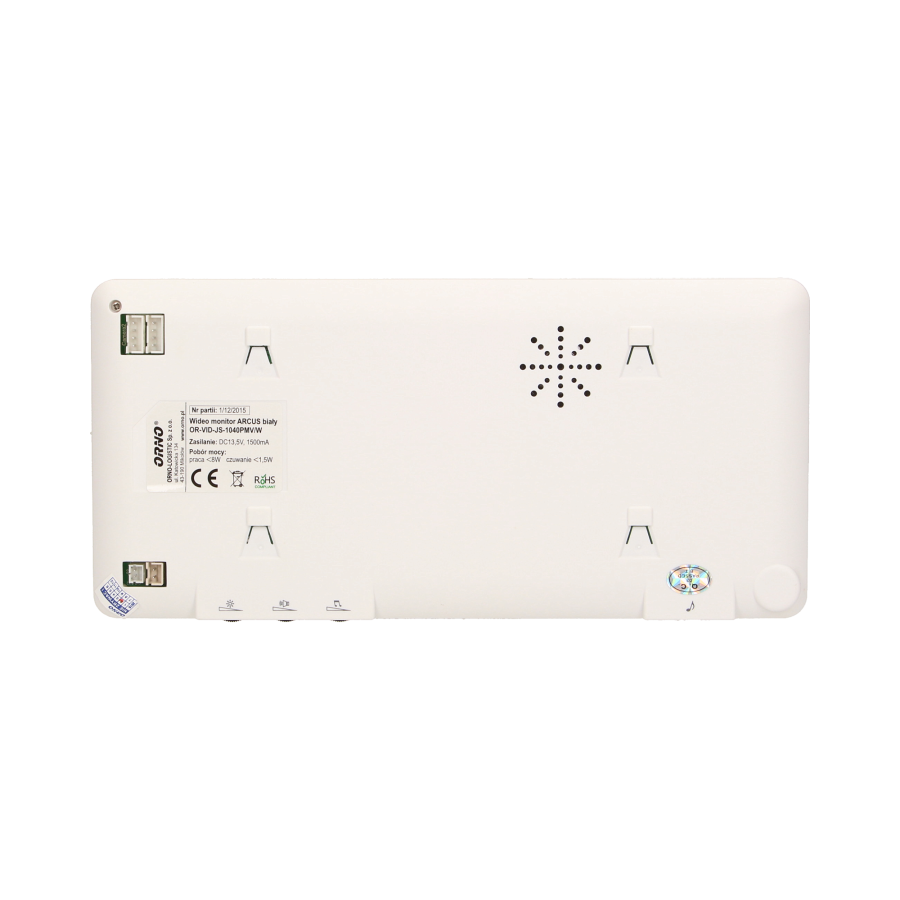 Zestaw wideodomofonowy "pin hole", ARCUS MEMO 7", biały