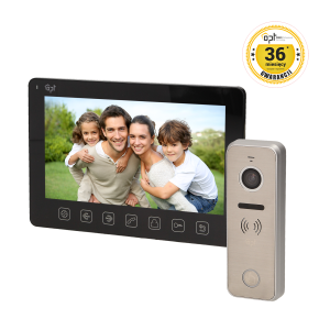 Video doorphone set EXEDRA, hands-free, multicolor 7" display, black