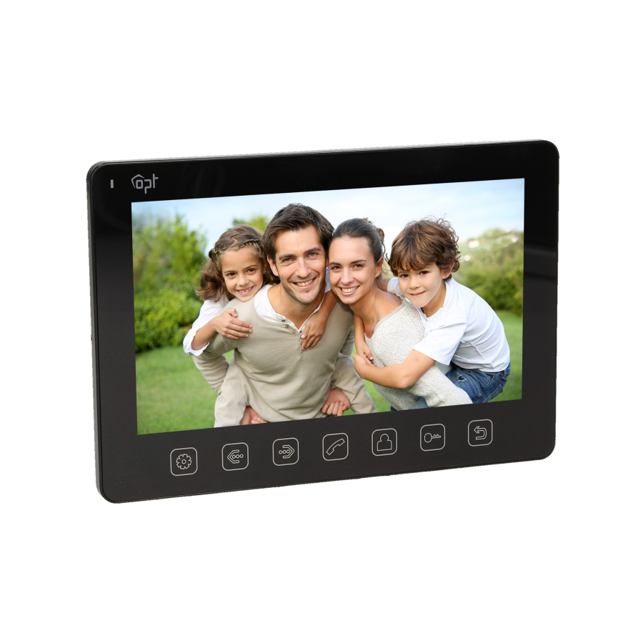 Video doorphone set EXEDRA, hands-free, multicolor 7" display, black