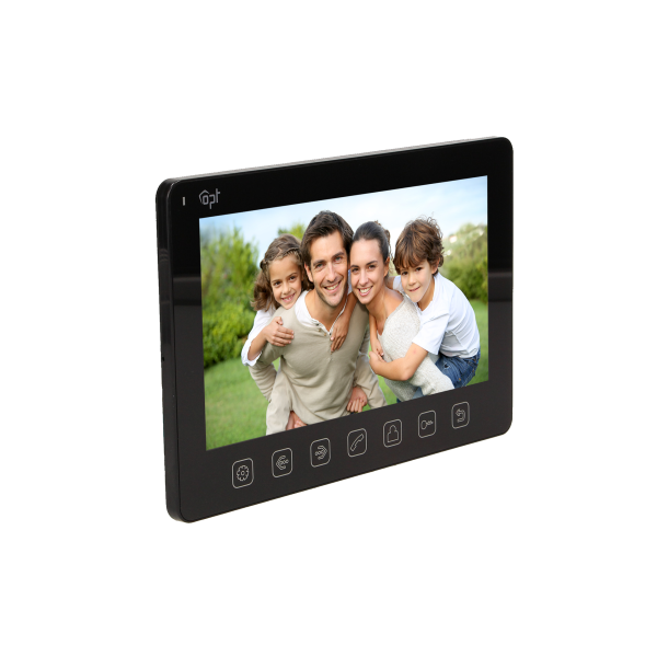 Video doorphone set EXEDRA, hands-free, multicolor 7" display, black