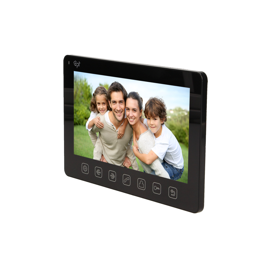 Video doorphone set EXEDRA, hands-free, multicolor 7" display, black