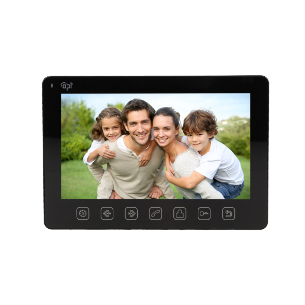 Video doorphone set EXEDRA, hands-free, multicolor 7" display, black