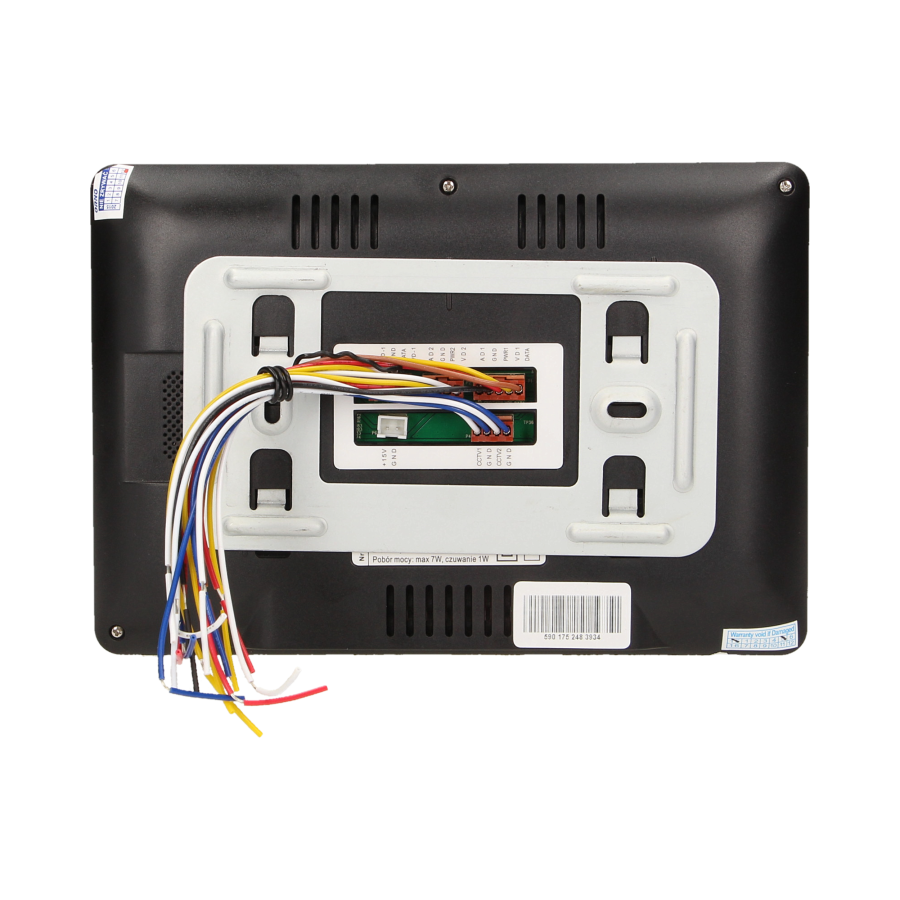 Zestaw wideodomofonowy bezsłuchawkowy, kolor 7" EXEDRA, czarny