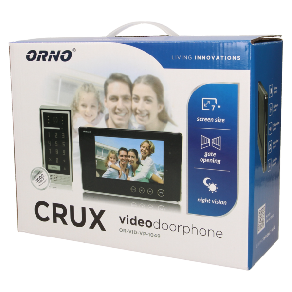 Single family videodoorphone with keypad, CRUX, 7"