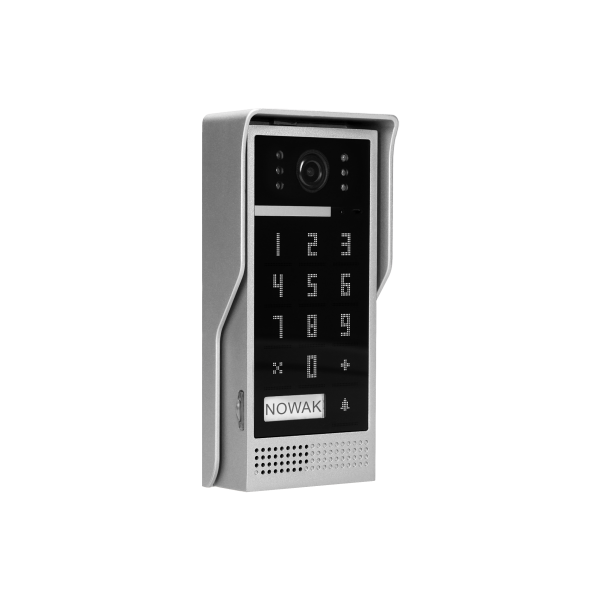 Zestaw wideodomofonowy bezsłuchawkowy, kolor, LCD 7", z szyfratorem, natynkowy, biały, DICO