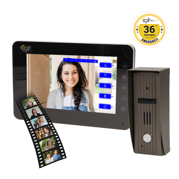 Single family videodoorphone TURRIS MEMO, 7"
