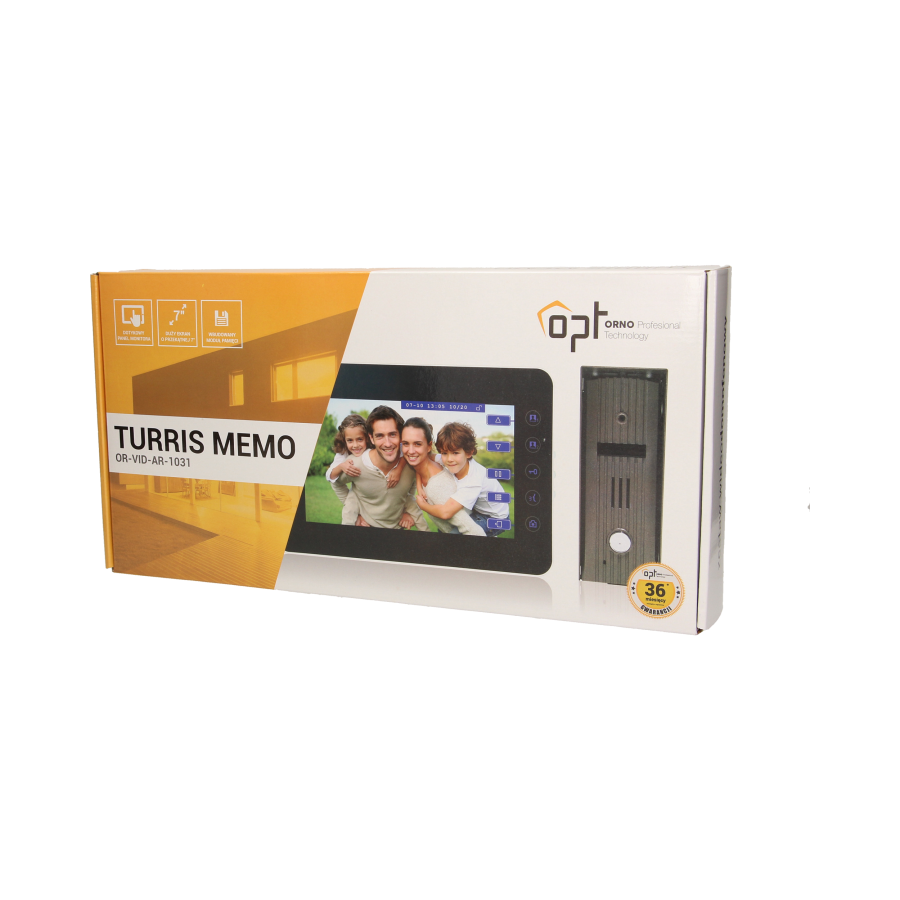 Single family videodoorphone TURRIS MEMO, 7"