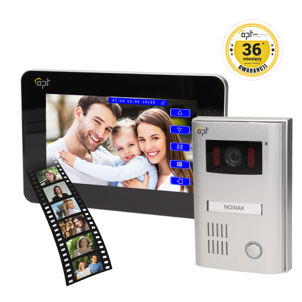 Single family videodoorphone, 2-wire, TEXTUS MEMO, 7"