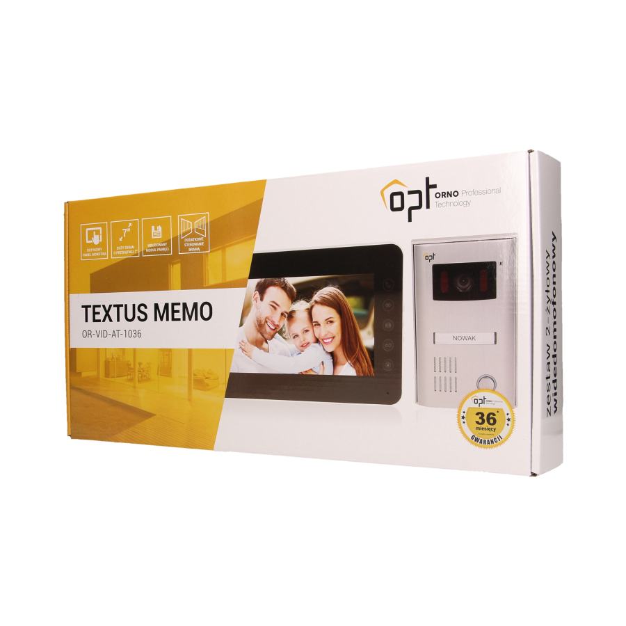 Single family videodoorphone, 2-wire, TEXTUS MEMO, 7"
