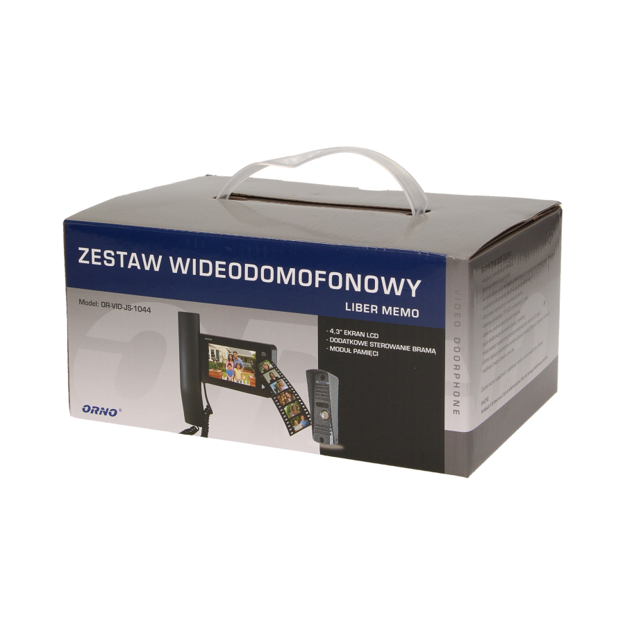 Zestaw wideodomofonowy "pin hole", LIBER MEMO 4,3"