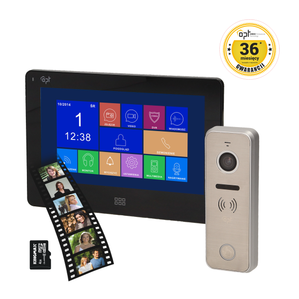 REX MEMO, video doorphone set, 4-wire, 7", touch screen