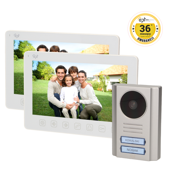 Zestaw wideodomofonowy PARS MULTI 7", biały *