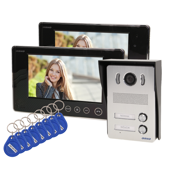 Two family videodoorphone ARX MULTI N, 7"