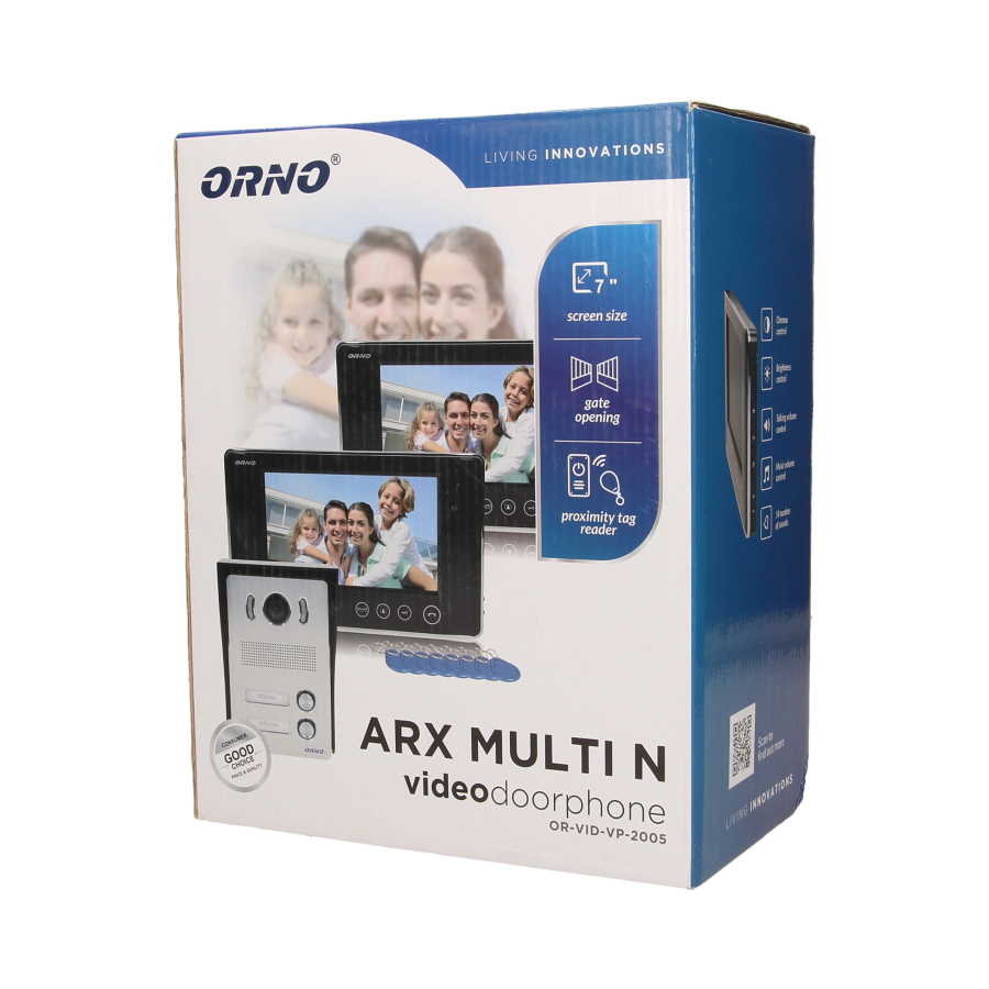 Two family videodoorphone ARX MULTI N, 7"