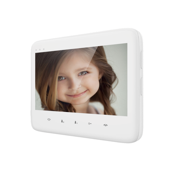 Wideo monitor bezsłuchawkowy, kolorowy, LCD 7", do zestawu DICO, biały