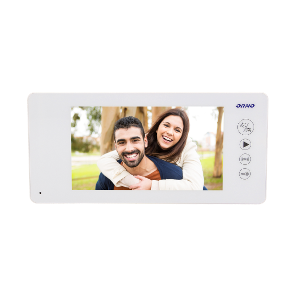 Wideo monitor bezsłuchawkowy 7" do rozbudowy zestawów z serii JS, biały *