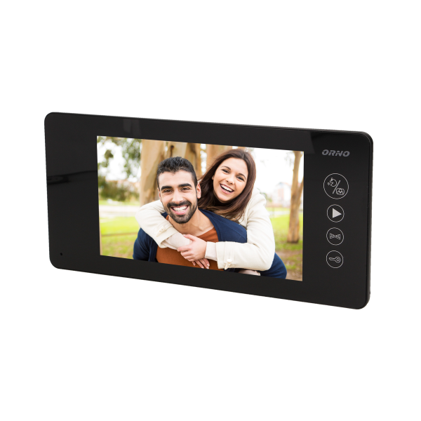 Wideo monitor bezsłuchawkowy 7" do rozbudowy zestawów z serii JS, czarny