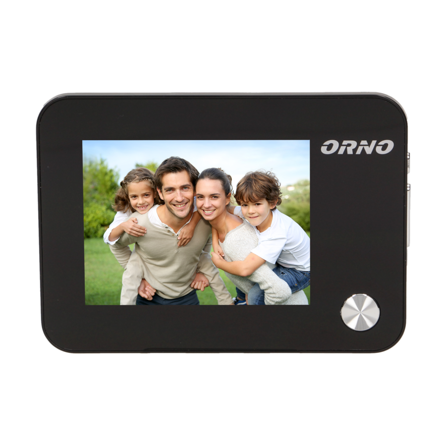 Electronic door viewer with doorbell and recording function