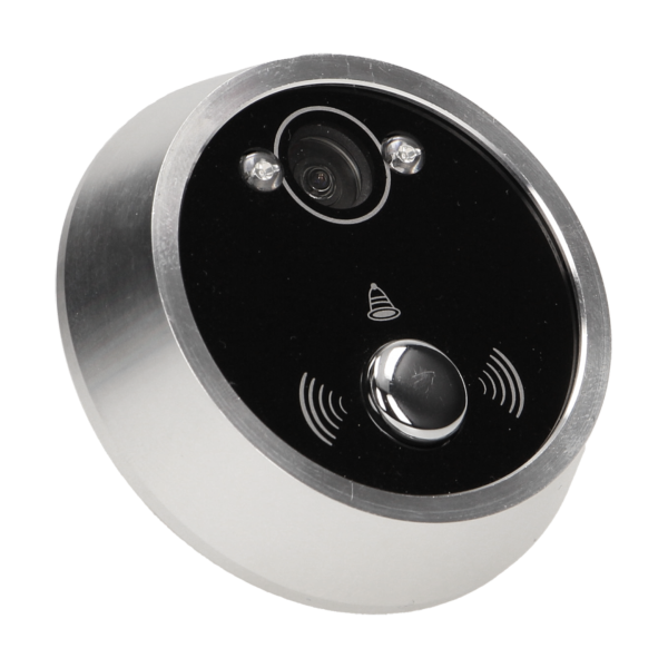 Electronic door viewer with doorbell and recording function