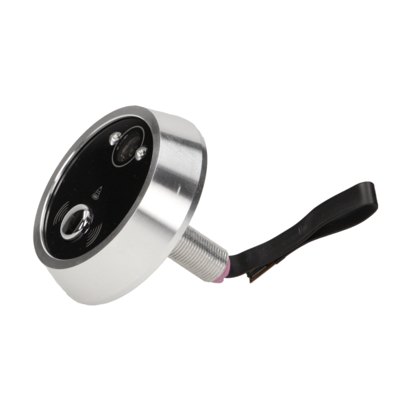 Electronic door viewer with doorbell and recording function