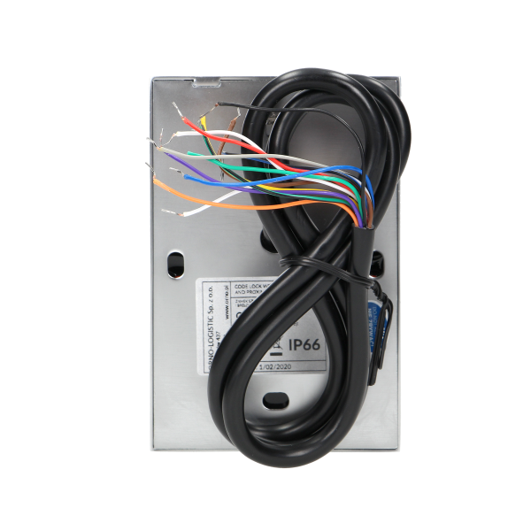 Zamek szyfrowy szeroki z czytnikiem kart i breloków zbliżeniowych, IP66, 2 przekaźniki 2A , wymiary 114,5x75x21