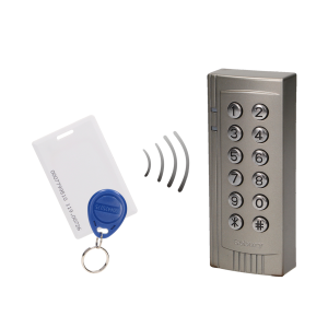 Code lock with card and proximity tags reader, IP20