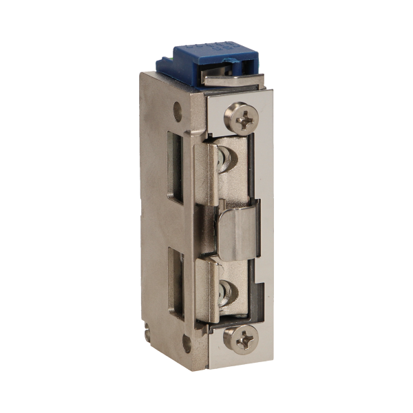 Electric strike with latch guide and lock, MINI