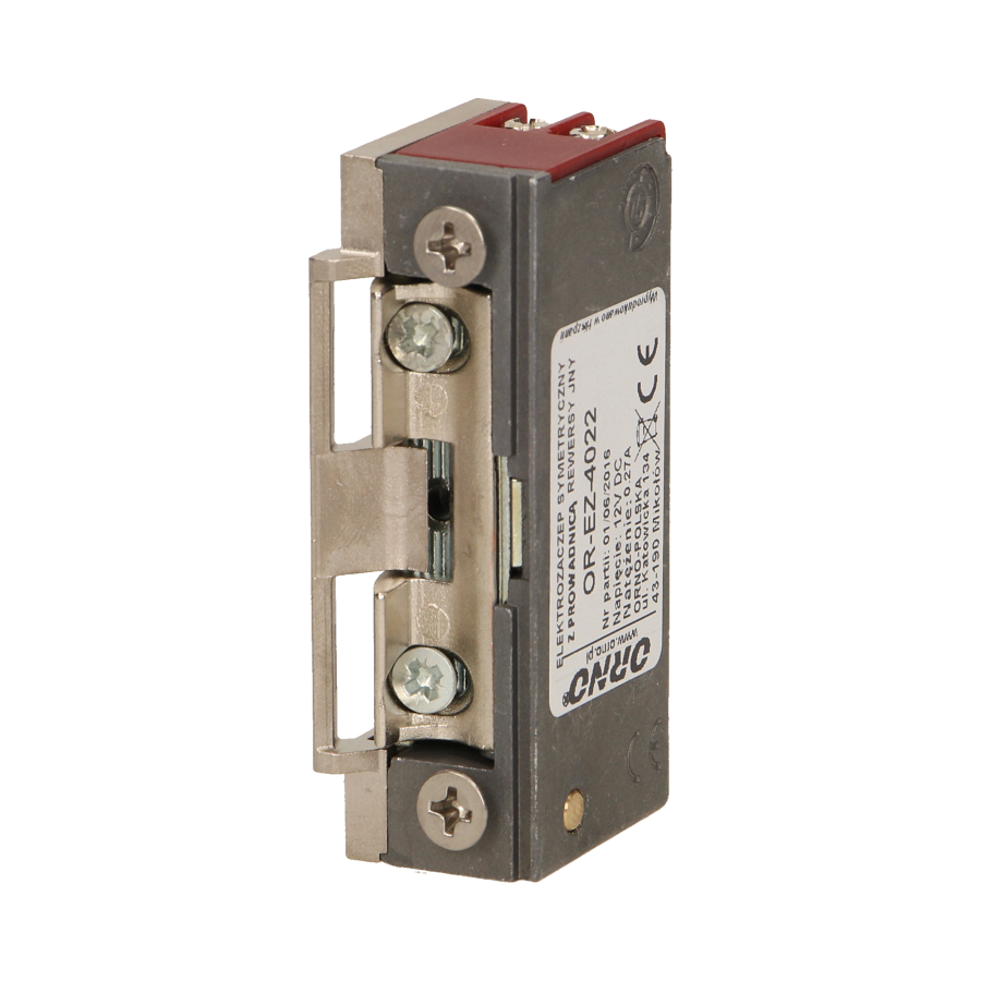 Electric strike with latch guide, reversible, MINI