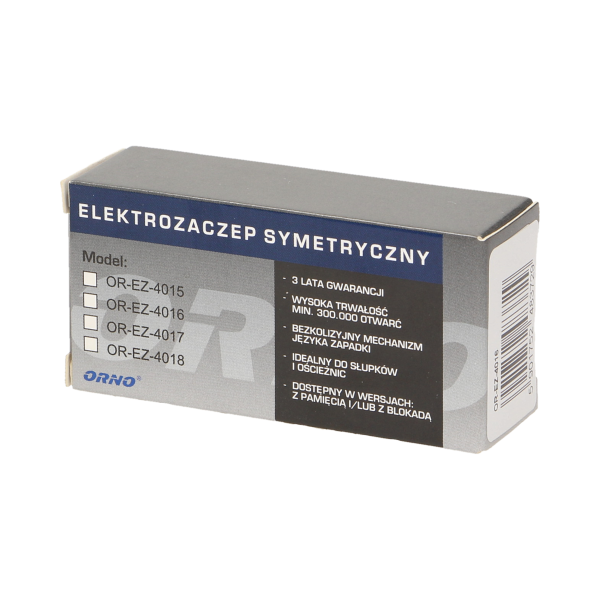 Elektrozaczep symetryczny z blokadą