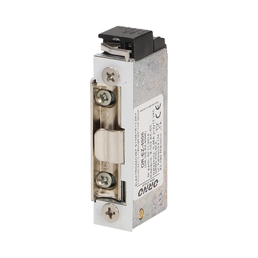 Symmetric electric strike with unclosed door signalling, MINI