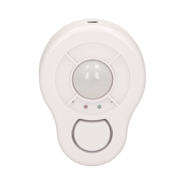 Mini alarm bezprzewodowy sufitowy z wbudowaną syreną sterowany pilotem, 5m, bateryjny