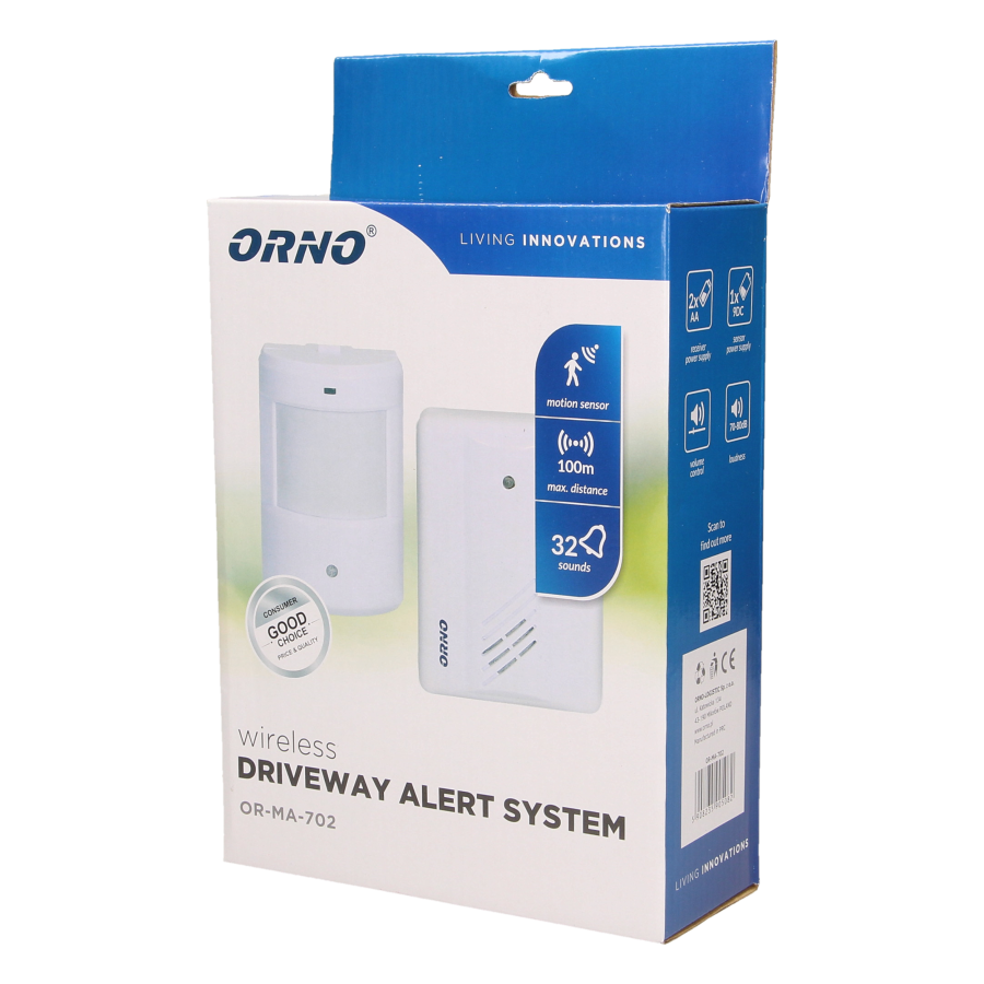 Motion sensor with wireless indicator