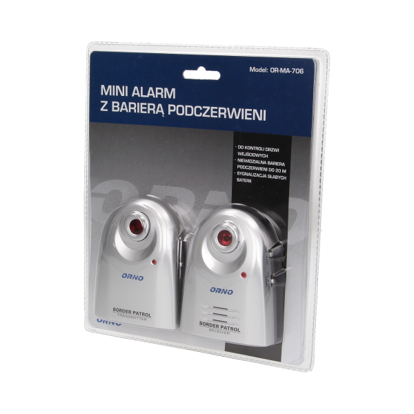 Mini alarm with infrared barrier