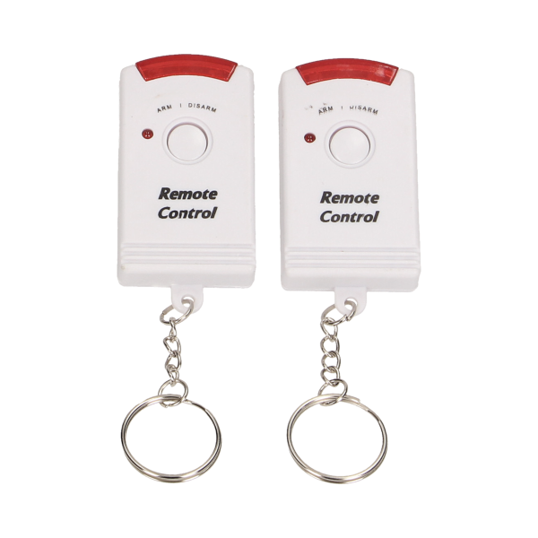 Wireless IR alarm with built-in siren and remote control