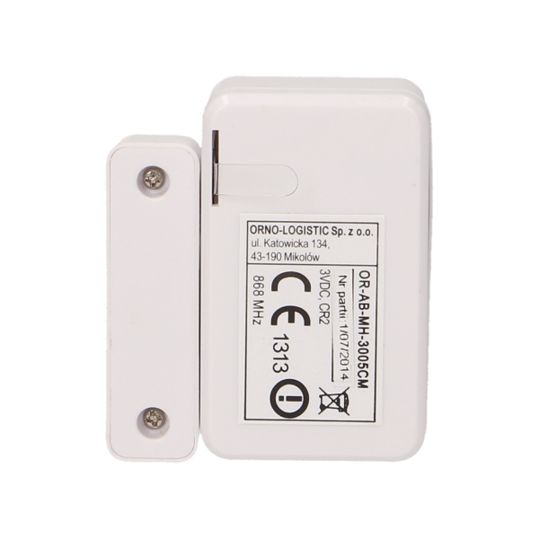 Czujnik magnetyczny bezprzewodowy do alarmów, MH *