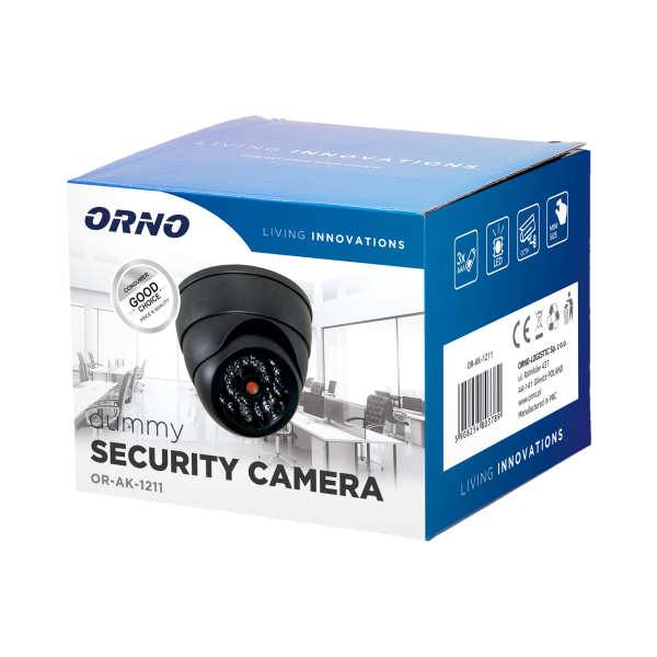 Dummy security CCTV camera, with IR diode, battery operated, MINI