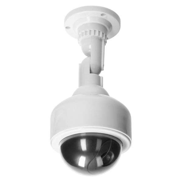 Atrapa obrotowej kamery monitorującej CCTV, typu PTZ, bateryjna