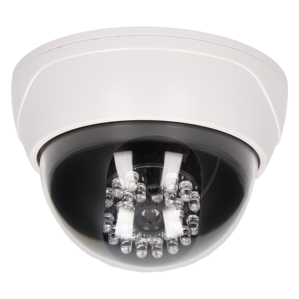 Dummy security CCTV camera with infrared