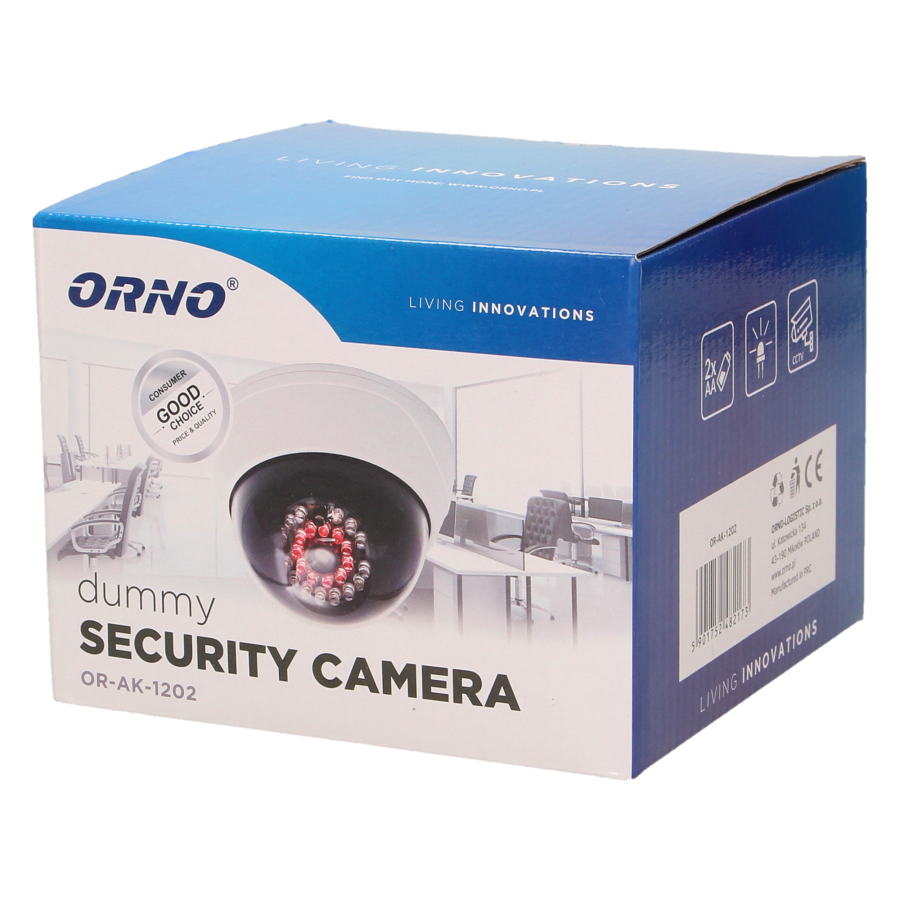 Dummy security CCTV camera with infrared