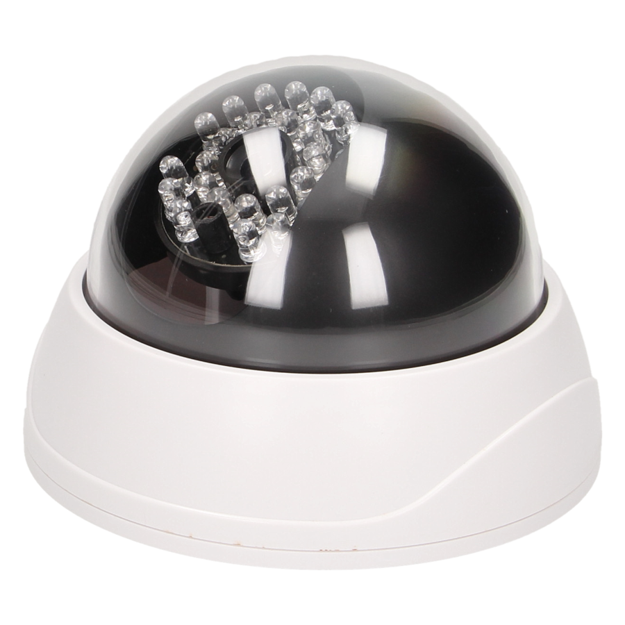 Dummy security CCTV camera with infrared
