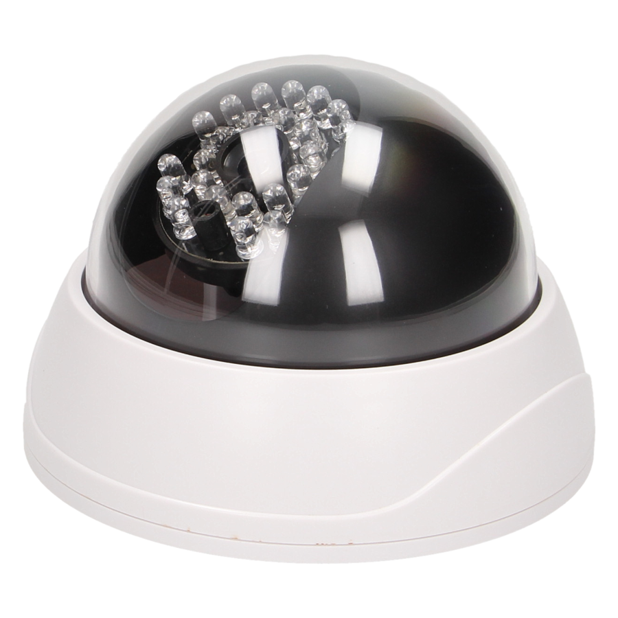 Dummy security CCTV camera with infrared