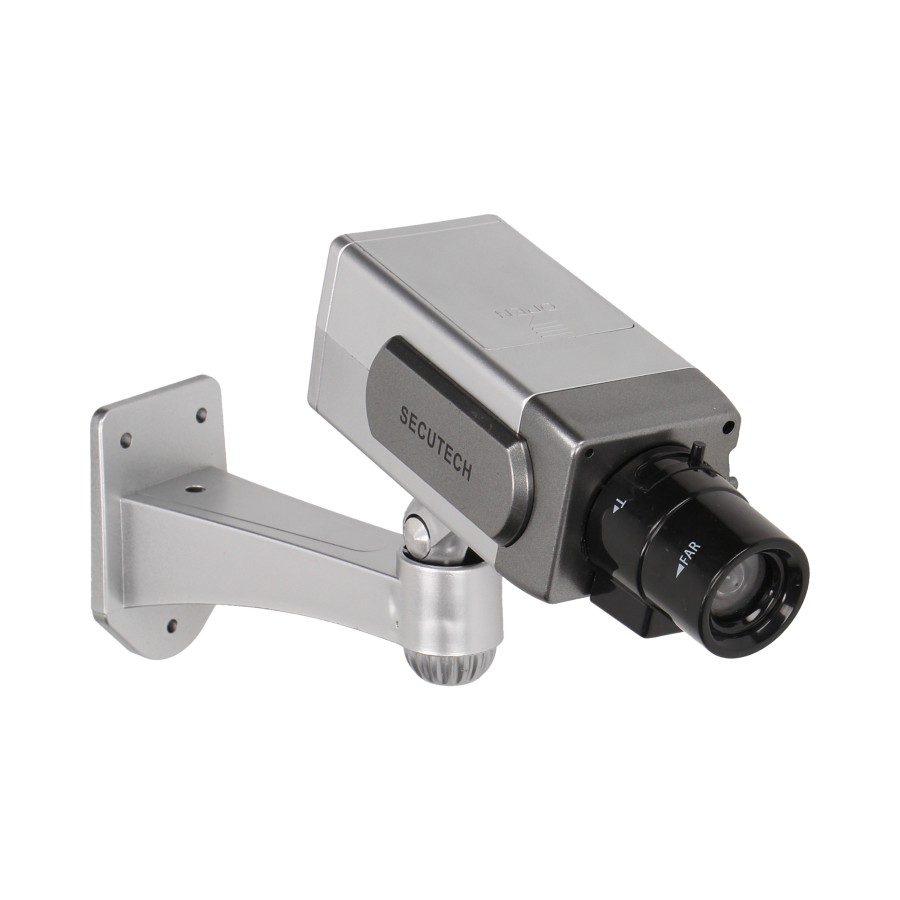 Dummy security CCTV camera with motion sensor