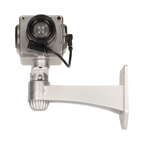Dummy security CCTV camera with motion sensor