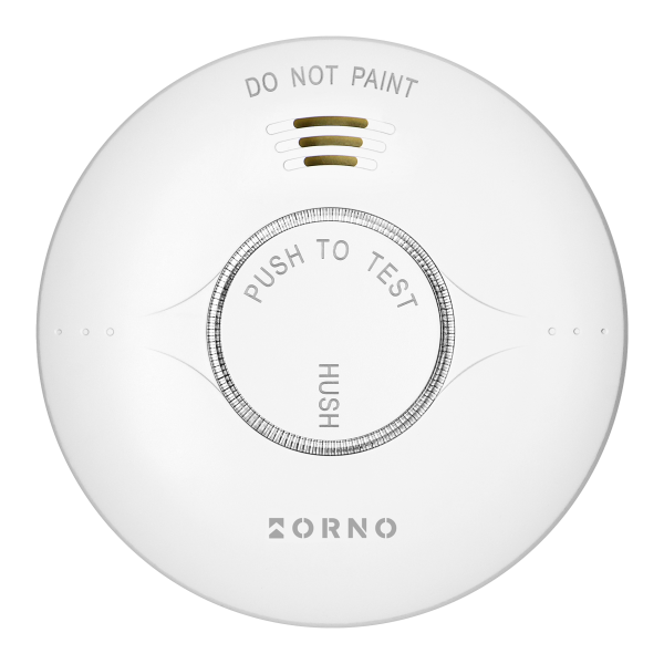 Battery-powered smoke detector, built-in battery, sensor and battery lifetime 10 years