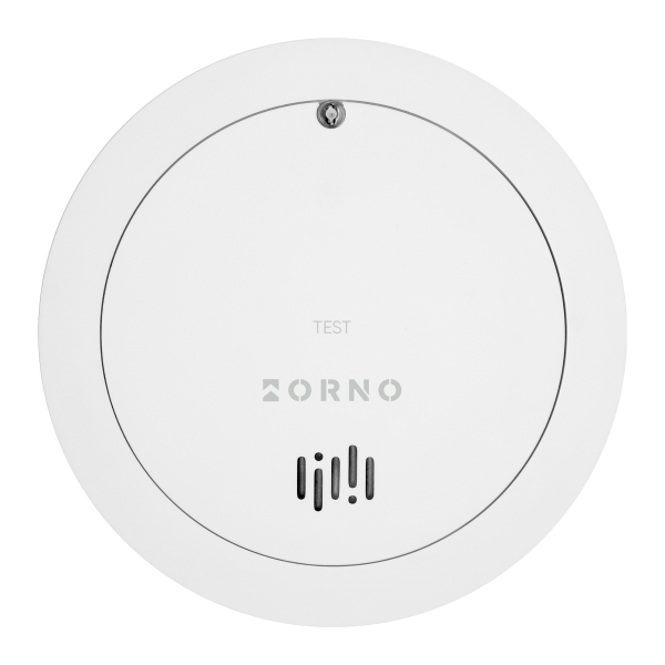 Battery-powered smoke detector, built-in battery, sensor and battery lifetime 10 years