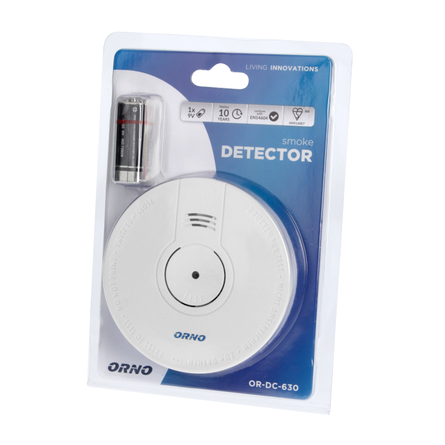 Battery operated smoke detector