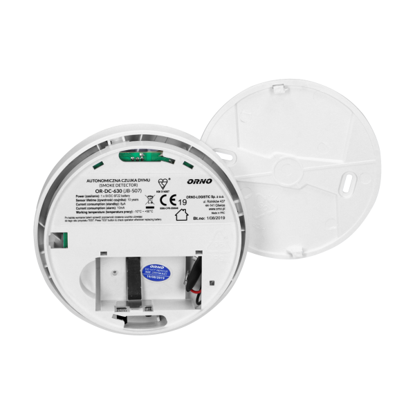 Battery operated smoke detector