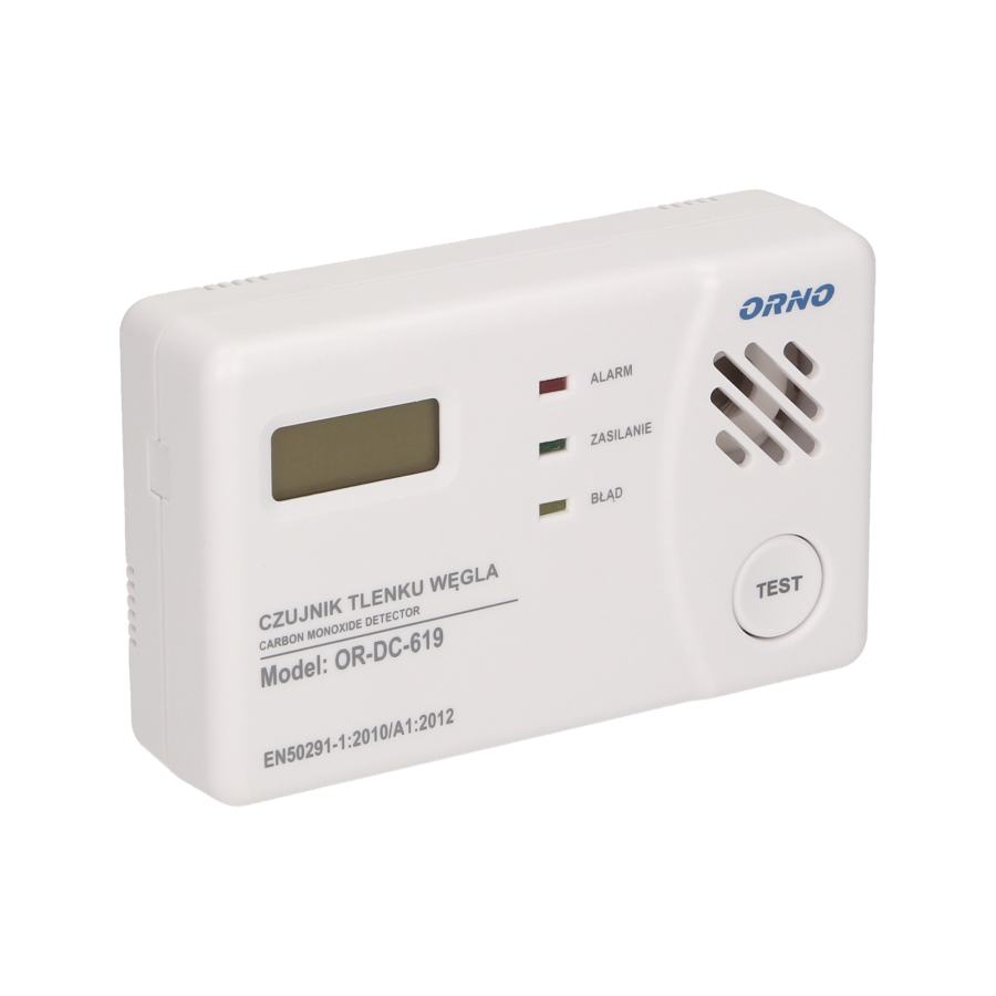 Battery operated carbon monoxide detector